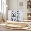 MY BESTIE IS A WESTIE fabric storage bag printed with the pattern of West Highland White Terrier Application Scenario
